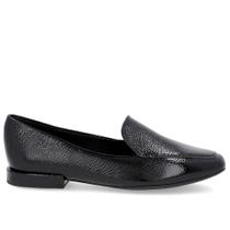 Loafer Preto Liso Básico Couro Verniz