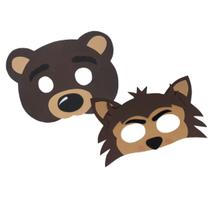Lobo E Urso Kit Com 2 Máscaras Lobo E Urso Kit Com 2 Máscaras