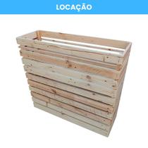 Locação de Floreira Cachepô de Madeira de Pallet 100x33x90 cm - Ideal para Decoração Interna e Externa