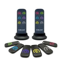 Localizador de itens de RF KEY FINDER SIMJAR 80dB+ com alcance de 40 m, 6 receptores