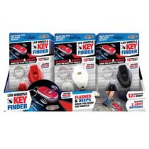 Localizador eletrônico BLAZING LEDZ LED Whistle Key Finder, pacote com 24