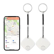 Localizador inteligente de chaves Gaoducash Bluetooth Tracker, pacote com 2 unidades, branco Localizador inteligente de chaves Gaoducash Bluetooth Tracker, pacote com 2 unidades, branco