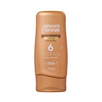 Locao Bronzeadora Cenoura & Bronze com Cor Efeito Dourado FPS6 110ml