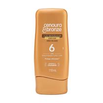 Loção Bronzeadora Cenoura & Bronze Efeito Dourado Fps 6 110ml - Cenoura e Bronze