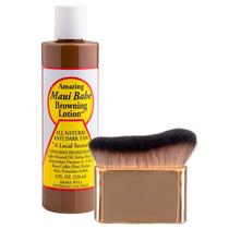 Loção bronzeadora Maui Babe Browning 240 mL com escova corporal Loção bronzeadora Maui Babe Browning 240 mL com escova corporal