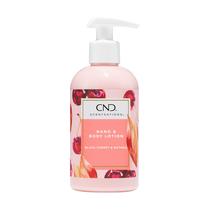 Loção CND Perfumes para mãos e corpo, cereja preta e noz-moscada 245 ml Loção CND Perfumes para mãos e corpo, cereja preta e noz-moscada 245 ml