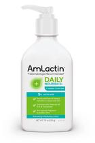 Loção corporal Amlactin Daily Nourish 5% com 233 ml de ácido lático
