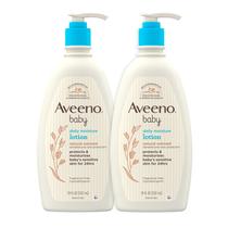 Loção corporal AVEENO BABY Daily Moisture com aveia 532mL x2