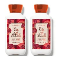 Loção corporal Bath & Body Works Ruby Apple & Rosewood, pacote com 2 unidades de 240 ml