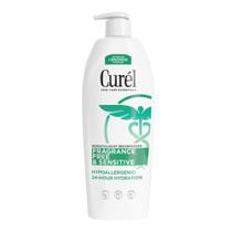 Loção corporal Curel, sem fragrância, reconfortante para pele seca de 590 ml