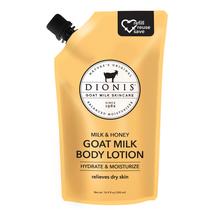 Loção corporal Dionis Goat Milk Skincare, bolsa de recarga de 500 ml