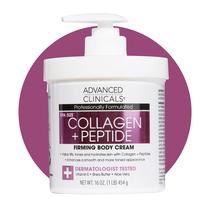 Loção corporal e hidratante facial Advanced Clinicals Collagen