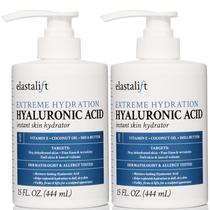 Loção corporal hidratante Elastalift, ácido hialurônico, pacote com 2 unidades