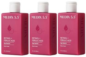 Loção corporal Medix 5.5, hidratante firmador de retinol, 90 ml, pacote com 3 Loção corporal Medix 5.5, hidratante firmador de retinol, 90 ml, pacote com 3