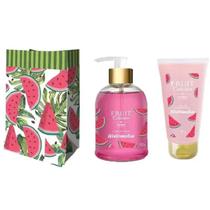 Loção Corporal Melancia + Sabonete Líquido e sacola Proaloe