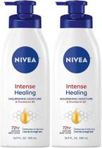 Loção Corporal NIVEA Intense Healing - Hidratação 72h (500mL x 2)