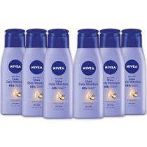 Loção corporal NIVEA Shea Nourish para pele seca 75 ml (pacote com 6)
