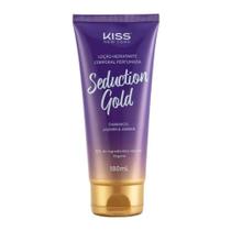 Loção corporal seduction gold 180ml kiss new york lcb06b