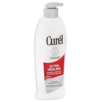 Loção Curel Ultra Healing para pele extra seca 384 ml (pacote com 2)