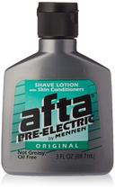 Loção de barbear pré-elétrica AFTA Mennen Original 90mL - pacote com 8