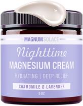 Loção de magnésio Magnum Solace Nighttime com 250 mg de magnésio