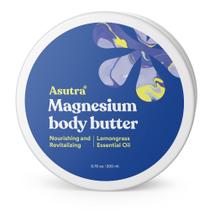 Loção de manteiga corporal ASUTRA Magnésio com manteiga de karité 200mL Loção de manteiga corporal ASUTRA Magnésio com manteiga de karité 200mL