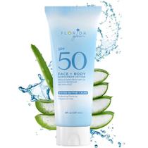 Loção de proteção solar Florida Glow SPF 50, 240 ml, pacote com 1
