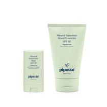 Loção de proteção solar + Stick Duo Pipette Mineral SPF 30/50 Kids