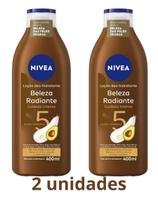 Loção deo hidratante Nivea Beleza Radiante 2 und de 400ML