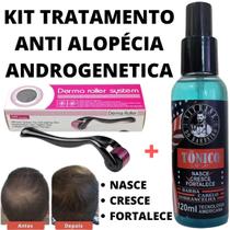 Loção + Derma Roller Kit Anti Queda Alopécia Androgenética!!