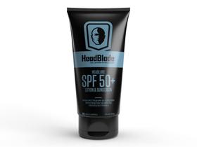 Loção e protetor solar HeadBlade HeadLube SPF 50 para homens