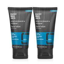 Loção Facial Every Man Jack Mineral SPF 30 - Pacote com 2 Unidades (60ml cada)