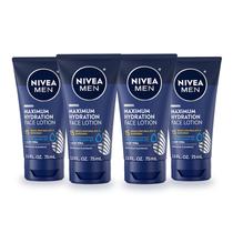 Loção facial Nivea Men Maximum Hydration SPF 15 75mL, pacote com 4 Loção facial Nivea Men Maximum Hydration SPF 15 75mL, pacote com 4