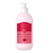 Loção Hidratante Corporal Cuide-se Bem Morango e Leite 400ml Oboticário Edição Limitada