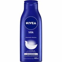 Loção hidratante corporal pele seca 400ml nivea milk hidratação profunda