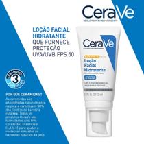 Loção Hidratante Facial CeraVe AM FPS 50 52ml Loção Hidratante Facial CeraVe AM FPS 50 52ml