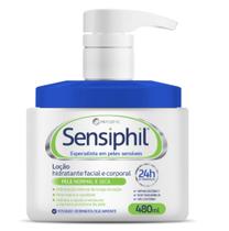 Loção Hidratante Facial e Corporal Sensiphil 480Ml - Massime Loção Hidratante Facial e Corporal Sensiphil 480Ml - Massime