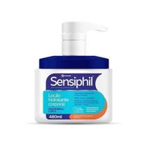 Loção Hidratante Facial e Corporal Sensiphil 480ml Pele Normal e Seca