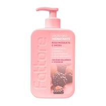 Loção Hidratante Fattore 400ml Rosa Mosqueta e Amora com Ácido Hialurônico