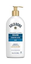 Loção Hidratante Gold Bond Healing - 414ml com Aloe Vera - Hidratação 24 Horas