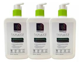 LOÇÃO HIDRATANTE PELES SENSIVEIS NATUPHIL 500ml NATUFLORES Kit 3un