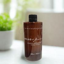 Loção Hidratante Refil Dispenser Luxo 500ml Melão e Jasmim c/ Tampa Lacre Realgems