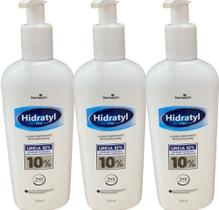 LOÇÃO HIDRATANTE RESTAURADORA URÉA 10% HIDRATYL 300ml DEMAZON KIT 3 und