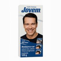 Loção Jovem Cremosa Tintura Progressiva Cabelos com a cor natural novamente.