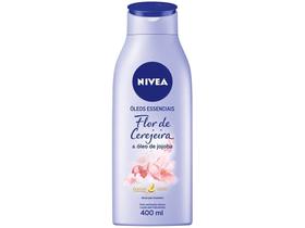 Loção Nivea Deo-hidratante Óleo em Loção Flor de Cerejeira com Óleo de Jojoba 400ml