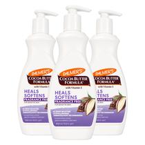 Loção Palmer's Cocoa Butter, sem fragrância, 400 ml (pacote com 3) Loção Palmer's Cocoa Butter, sem fragrância, 400 ml (pacote com 3)