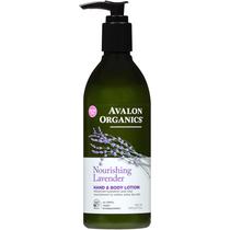 Loção para mãos e corpo Avalon Organics Nourishing Lavender 350ml