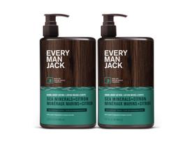 Loção para mãos e corpo Every Man Jack Sea Minerals + Citron 400ml