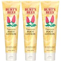 Loção para pés Burt's Bees Peppermint para presentes de Natal, pacote com 3