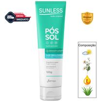Loção Pós Sol com Aloe Vera e Camomila Sunless 120g Alívio e Hidratação Envio Imediato